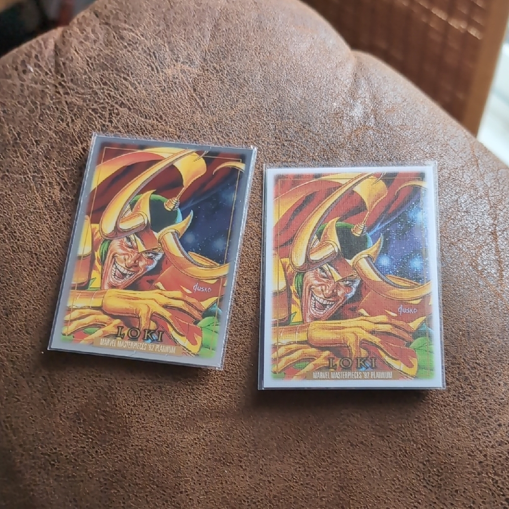 🍁Marvel Masterpieces '92 Platinum Loki 2 Card Set